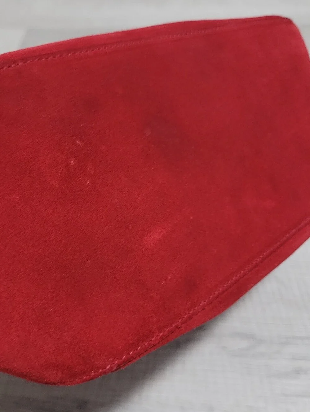 ​RARE Archival VTG Kate Spade Made in Italy Red Suede Shoulder Bag Size OS